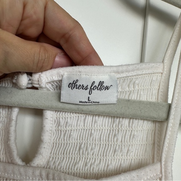 Others Follow Cream Pink Sleeveless Halter Tank Top - Picture 7 of 7